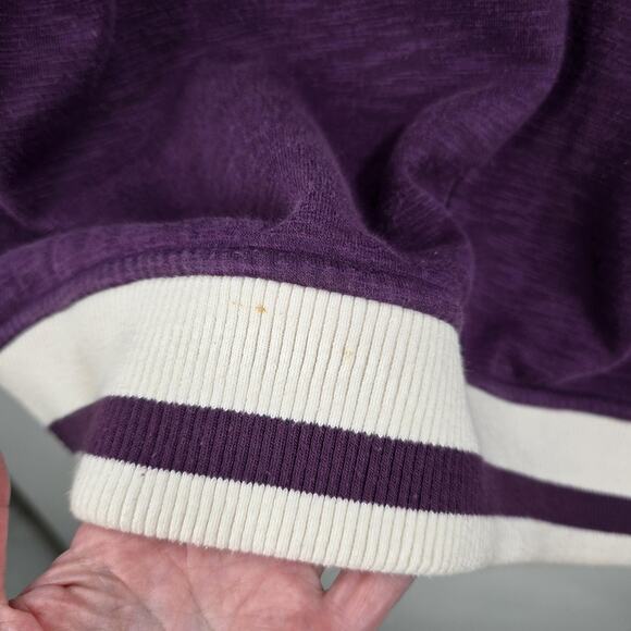 Sean John Letterman Jacket Mens XL Purple Varsity Button Up SJ Streetwear Retro - Picture 7 of 8